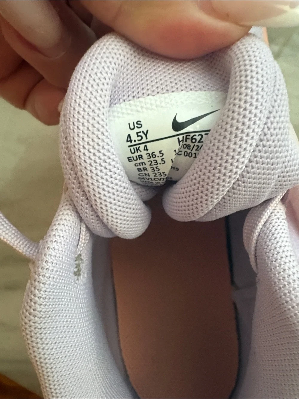 Nike Hustle D12  Kids Lavender and Peach Training Shoes